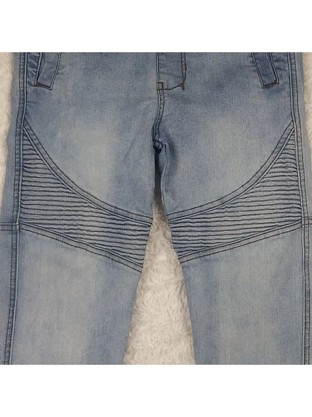 Nitrous Black Pull On Elastic Waist Jogger Jeans - Picture 6 of 12